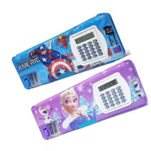 4GX Cartoon Art Magnetic Multipurpose Pencil Box with Calculator & Dual sharpener Pencil boxes will intereset your child, Magnetic, Jumbo Pencil Boxes,