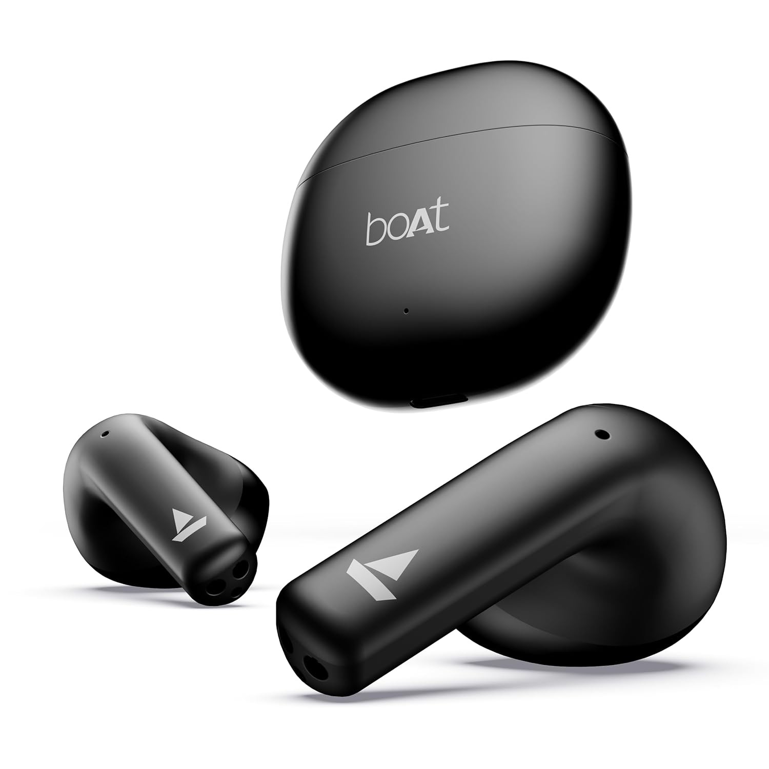 TWS Earbuds with Upto 50H Playtime, Gym gadget Quad Mics ENx™ Tech, 13MM Drivers,Super Low Latency(50ms), ASAP™ Charge, BT v5.3(Opal Black)